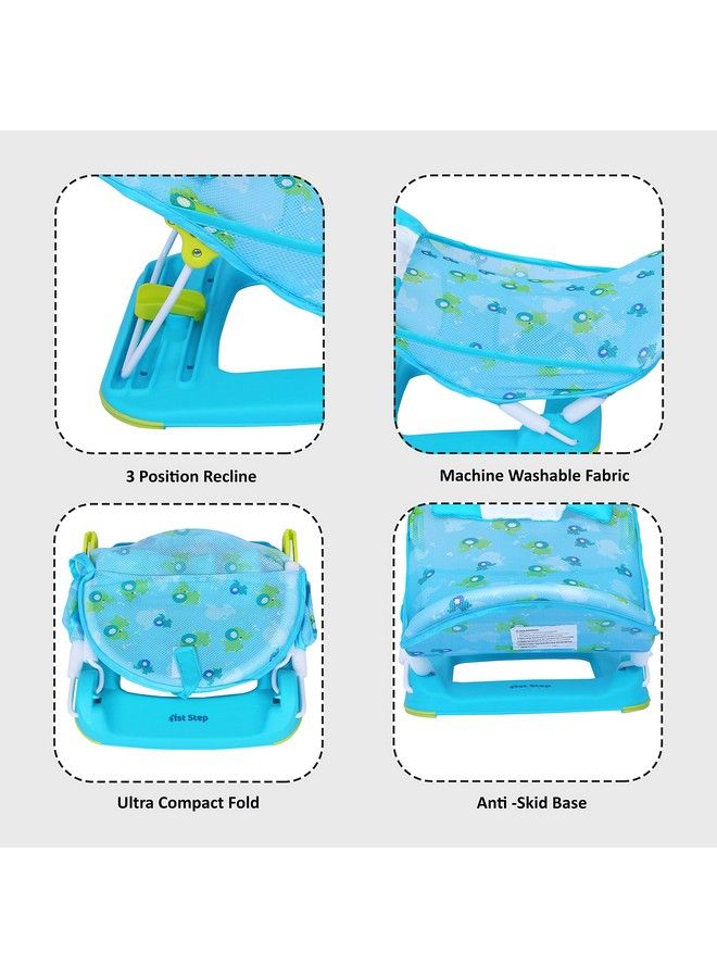 1st Step Baby Bather With 3 Level Recline And Anti Skid Base (Blue) - Image 3