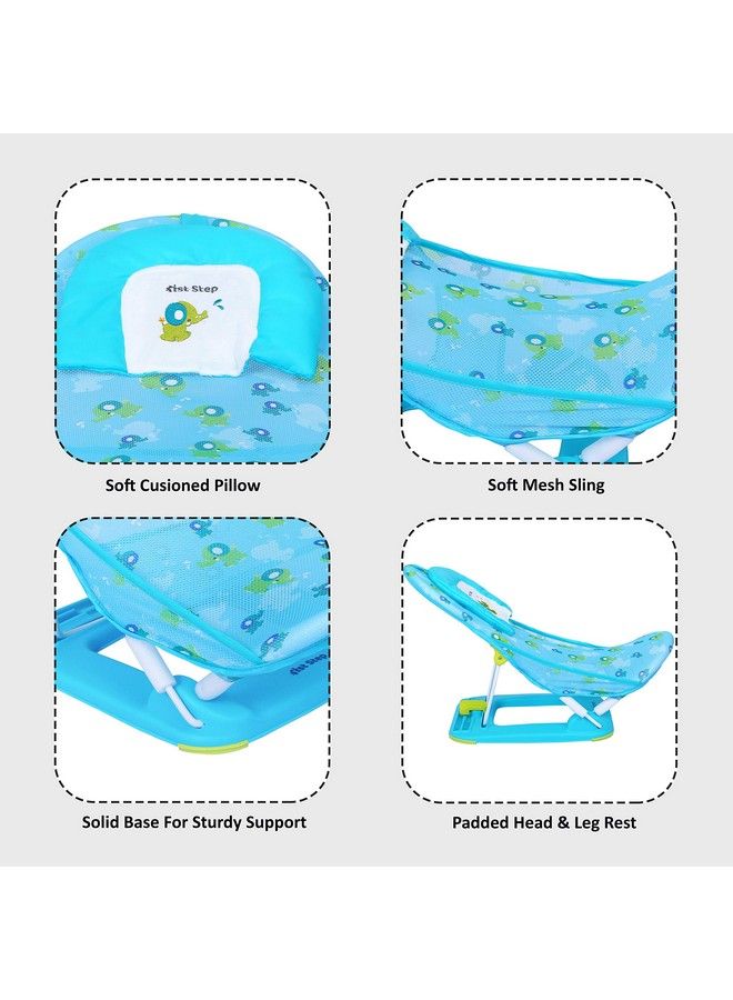 1st Step Baby Bather With 3 Level Recline And Anti Skid Base (Blue) - Image 4