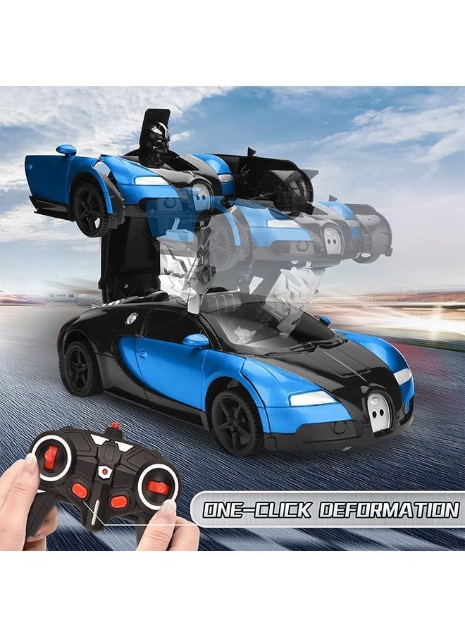 YelaJoy Toys for Boys Kids Rc Cars Robot Toys with LED Light Intelligent Vehicle (Blue)  - Image 4