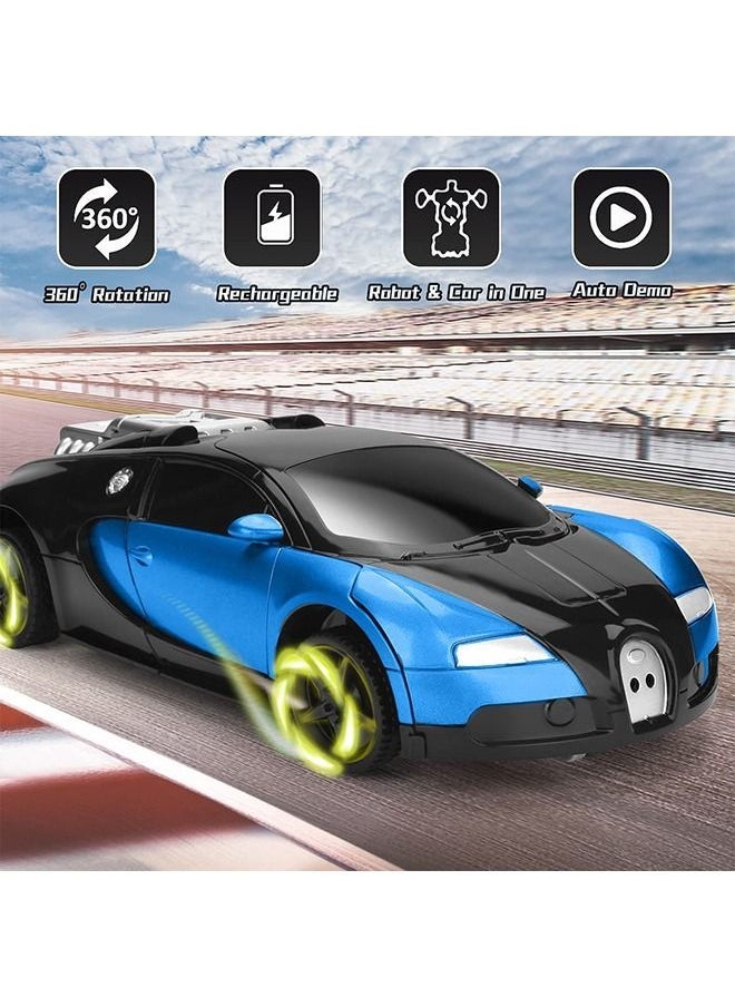 YelaJoy Toys for Boys Kids Rc Cars Robot Toys with LED Light Intelligent Vehicle (Blue)  - Image 2