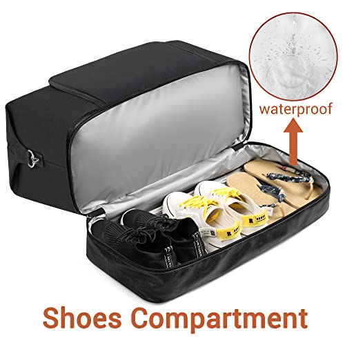 TIBES Travel Weekender Bag for Women, Overnight Bag with Shoe Compartment Oversized Travel Duffel Bag Carry On Tote 21" - Image 3