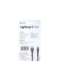 Zoook ZF-LIGHTUP C - Ultra Fast charging USB to Type C cable with LED Lights, 3A  - Image 3