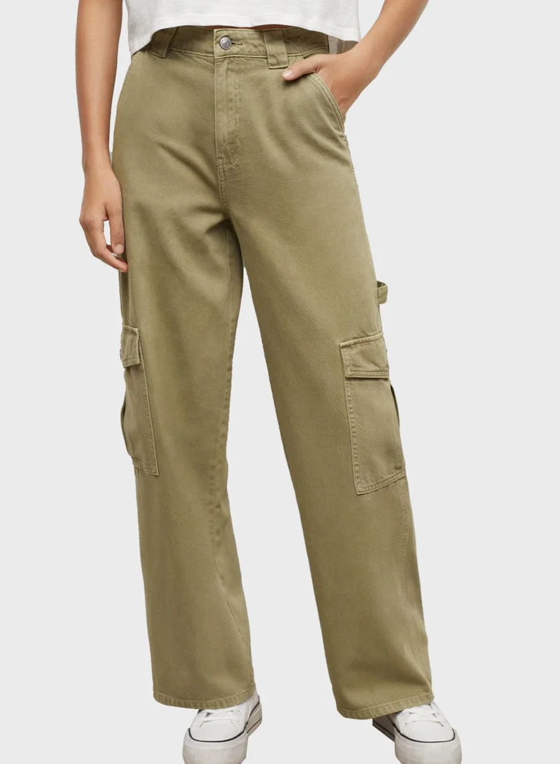 MANGO Youth Straight Cargo Pants