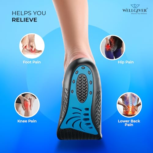 Wellgiver Dualcloud Gel Heavy Duty Trimmable Insoles | For Loose Shoes or Replacing Existing Insoles | Thick Shoe Inserts | Extra Comfort and Support | Proudly Made in India | (Size 8-13 UK) - Image 4