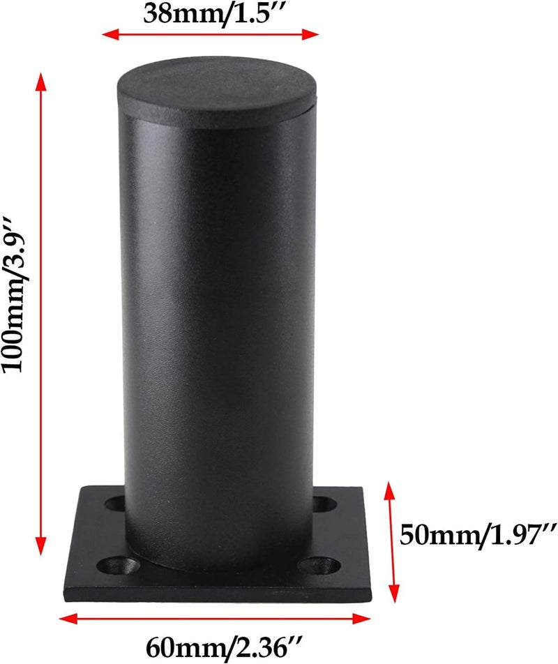 ZITONIOM Adjustable Metal Furniture LegsAluminum Alloy Furniture Feet Table Legs Sofa Feet Cabinet FootBed Legs Bathroom TV Cabinet Legs Coffee Table Feet Support Legswith Screw 1016cm4 in - Image 2