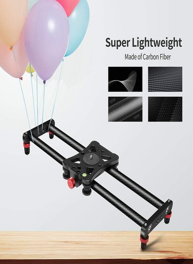 Zecti Camera Slider 24"/60 cm Adjustable Carbon Fiber Camera Dolly Track Slider Video Stabilizer Rail for Camera DSLR Video Movie Photography Camcorder Stabili & Phone - Image 5