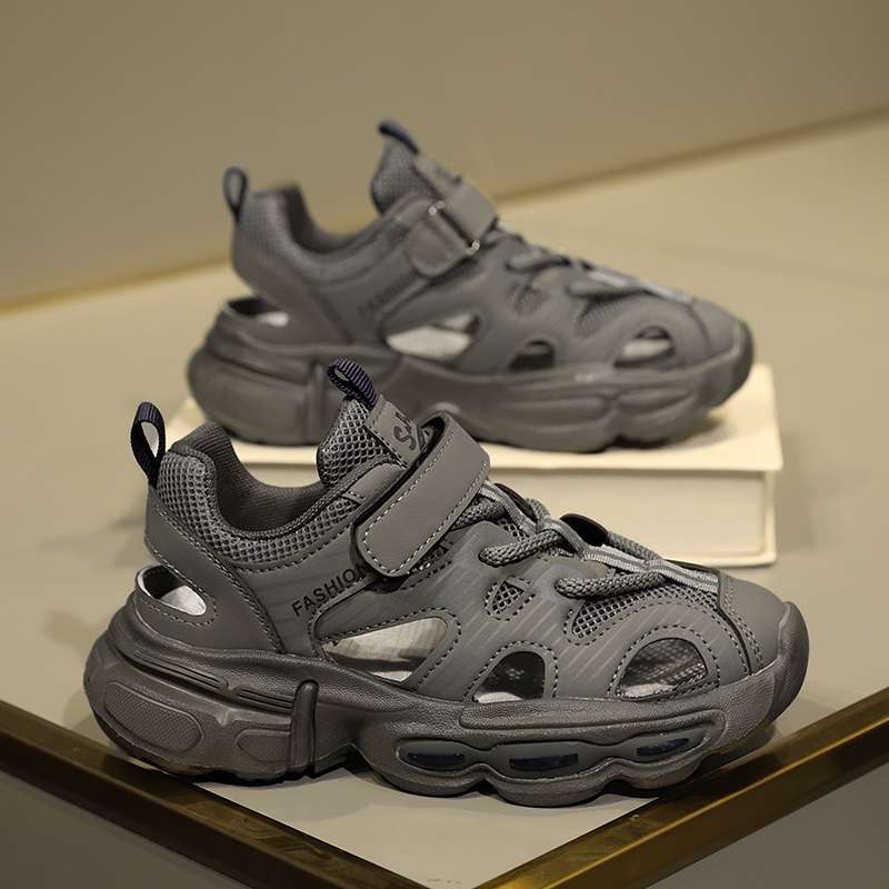 Men'S Shoes Sandals Men'S Summer Outerwear Boys Slippers Breathable Anti-Slip Youth Baotou Beach - Image 5