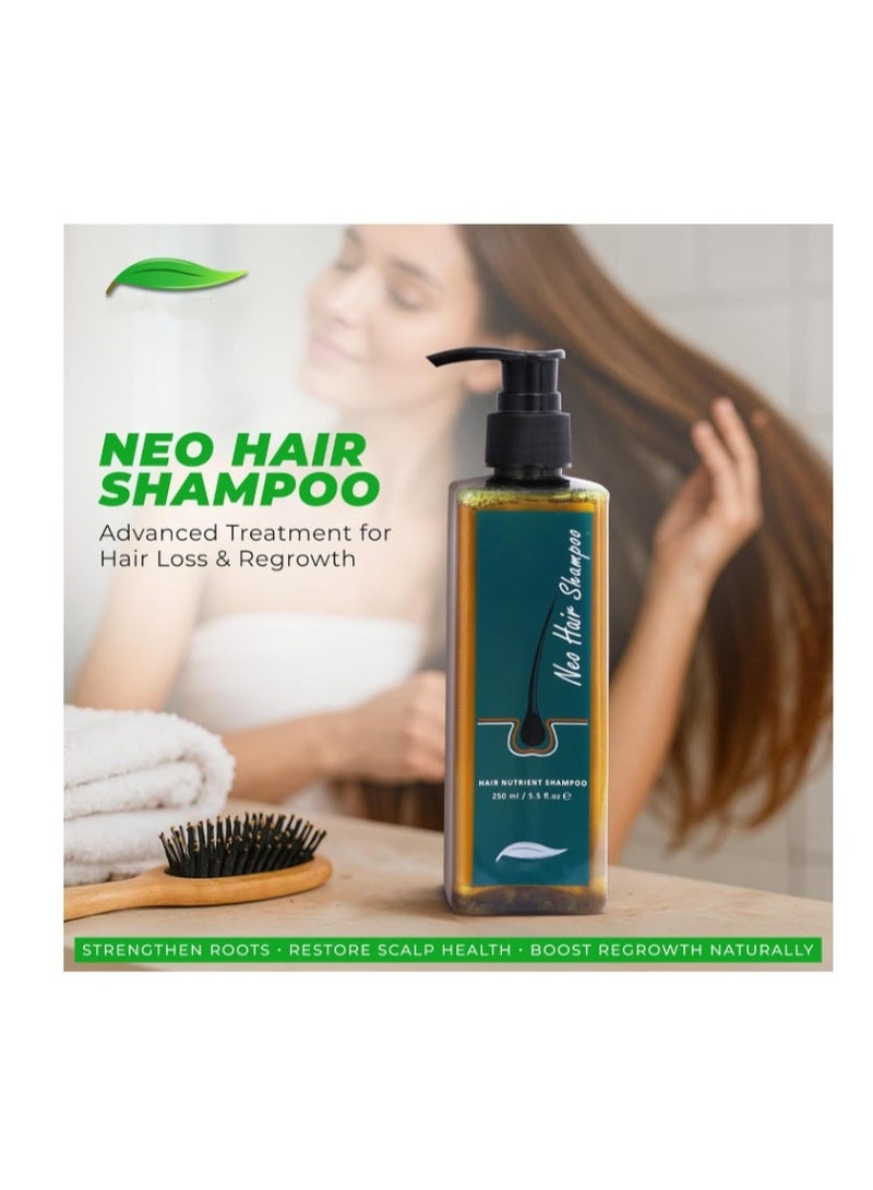 شامبو نيو هير المغذي 250 مل - تركيبة خالية من الكبريتات والبارابين لنمو الشعر وإعادة نموه لجميع أنواع الشعر مع تغذية عميقة للجذور وإصلاحها - Image 3