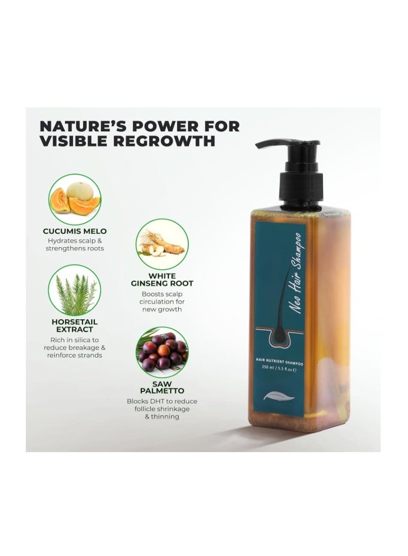 شامبو نيو هير المغذي 250 مل - تركيبة خالية من الكبريتات والبارابين لنمو الشعر وإعادة نموه لجميع أنواع الشعر مع تغذية عميقة للجذور وإصلاحها - Image 4