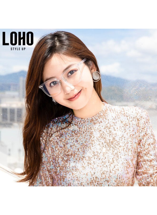 Loho Anti-Blue Light Magnetic Clip-On Sunglasses For Men And Women, Polarized Lenses, Eyeglass Frames, Myopia, Integrated Sunglasses Lh0239002 Transparent - Image 2