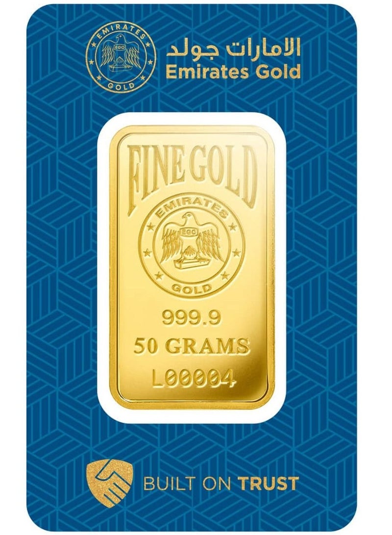 الإمارات جولد سبيكة ٢٤ قيراط (٩٩٩.٩) ٥٠ جم ذهب - Image 2