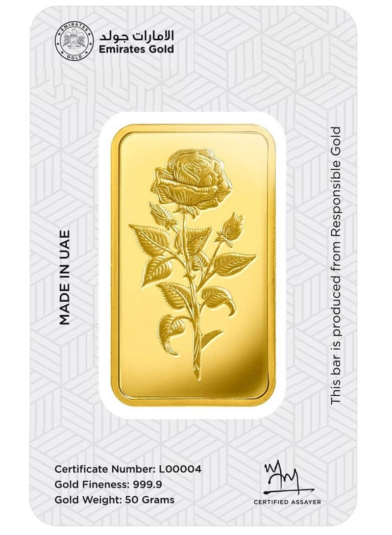 الإمارات جولد سبيكة ٢٤ قيراط (٩٩٩.٩) ٥٠ جم ذهب - Image 3