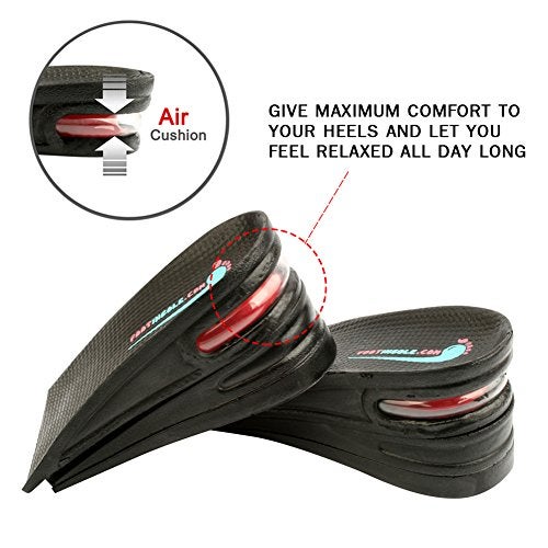 FOOTINSOLE.COM footinsole Air up Height Increase Elevator Shoe Insoles Heels Inserts for Men and Women (2 Layers (2" UP)) - Image 4
