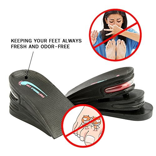 FOOTINSOLE.COM footinsole Air up Height Increase Elevator Shoe Insoles Heels Inserts for Men and Women (2 Layers (2" UP)) - Image 2