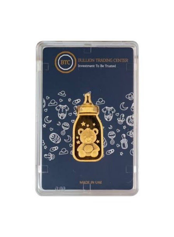 BTC Baby Bottle 5 Grams Gold Bar 24KT - Image 1