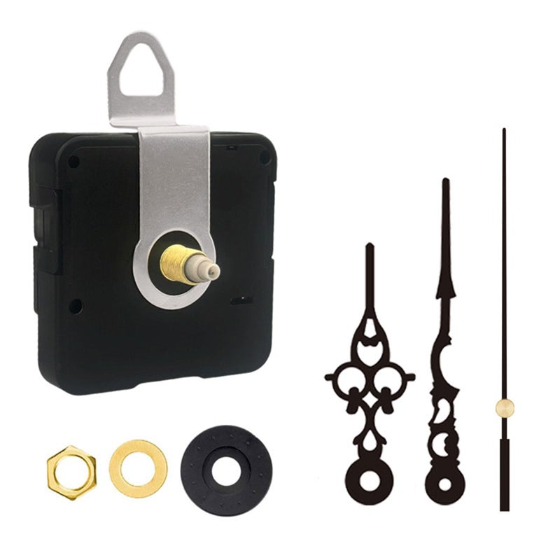 Black And Red Clock Movement Replacement Parts For Wall And Desk Clocks - Image 5