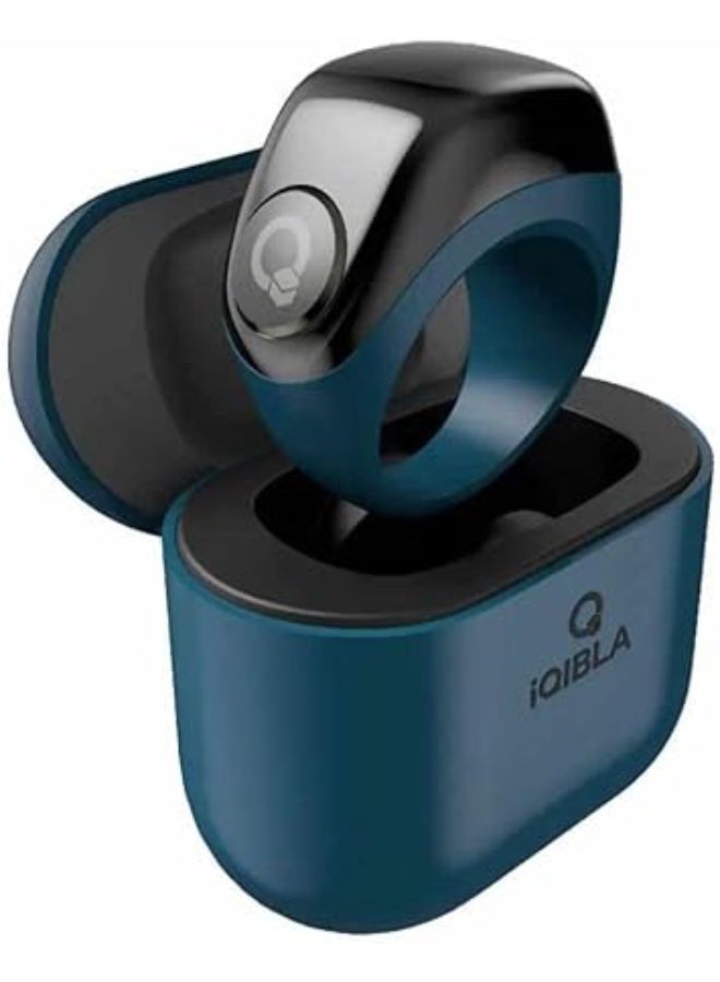 خاتم ذكي لتحديد القبلة  عدّاد تسبيح إلكتروني  خاتم iQibla الذكي  جهاز تتبع صلاة وسجود - خاتم ذكي اسلامي بلوتوث - Image 1