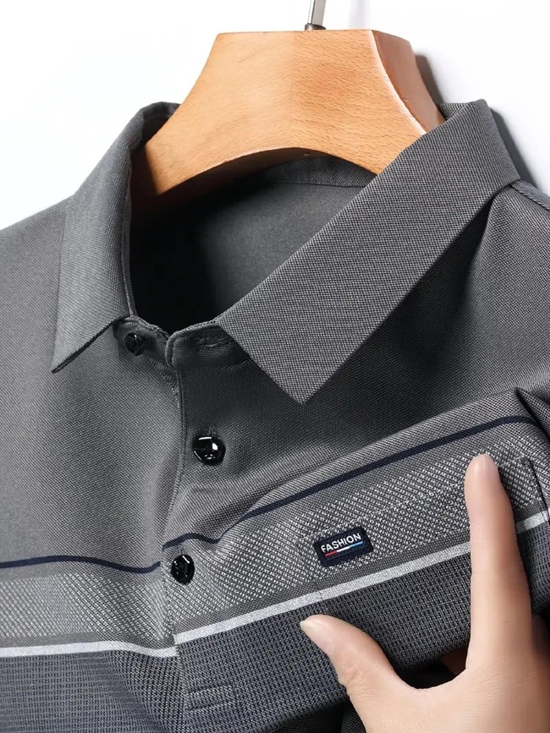 Lymio Men T-Shirt || T-Shirt for Men || Polo T Shirt (Polo-59-Grey-S) - Image 4