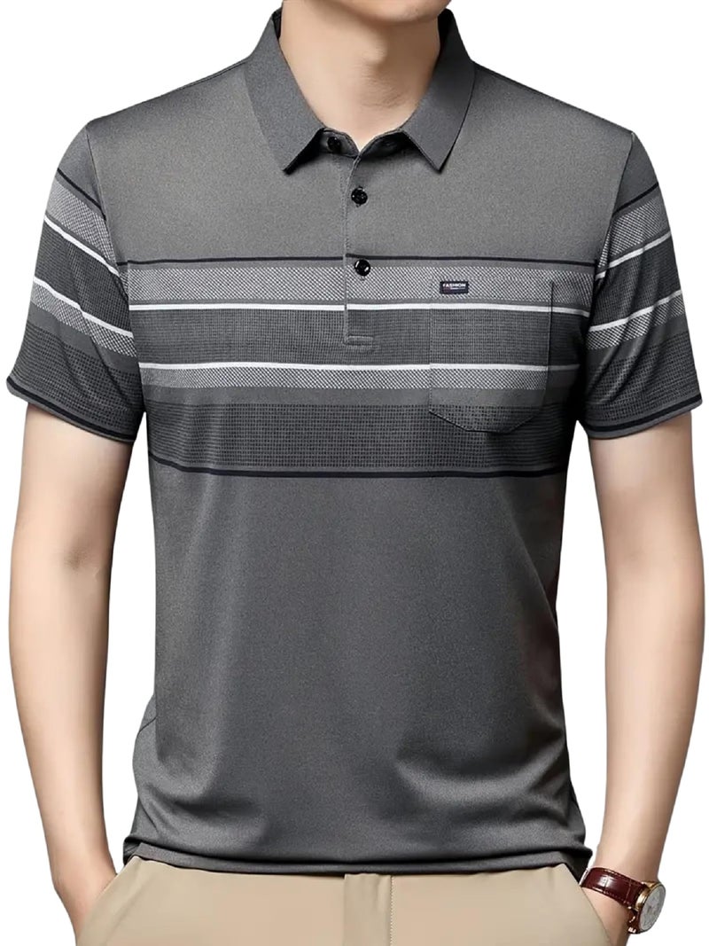 Lymio Men T-Shirt || T-Shirt for Men || Polo T Shirt (Polo-59-Grey-S) - Image 1