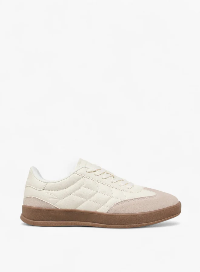 Dash Women Panelled Sneakers with Lace-Up Closure