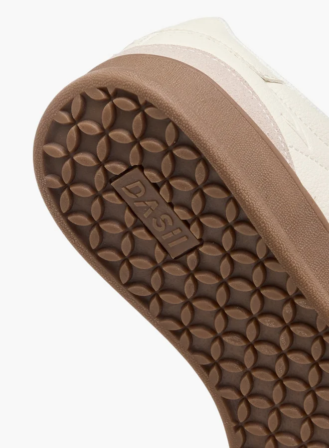 Dash Women Panelled Sneakers with Lace-Up Closure