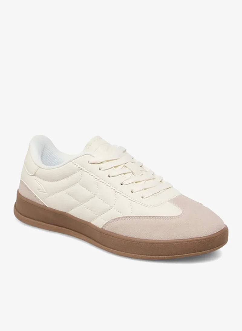 Dash Women Panelled Sneakers with Lace-Up Closure