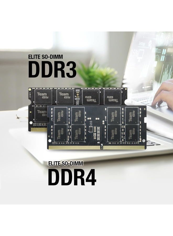 TeamGroup Elite DDR4 32GB Kit (2 x 16GB) 3200MHz (2933MHz or 2666MHz) PC4-25600 CL22 Unbuffered Non-ECC 1.2V SODIMM 260-Pin Laptop Notebook PC Computer Memory Module Ram Upgrade - TED432G3200C22DC-S01 - Image 5