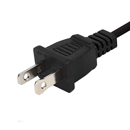 acbroad 6FT(1.8M) Polarized US 2-Prong Male-Female Extension Power Cable,US AC 2-Prong Male/Female Power cable10A/125V,Nema 1-15P to 1-15R Cable Polarized - Image 4