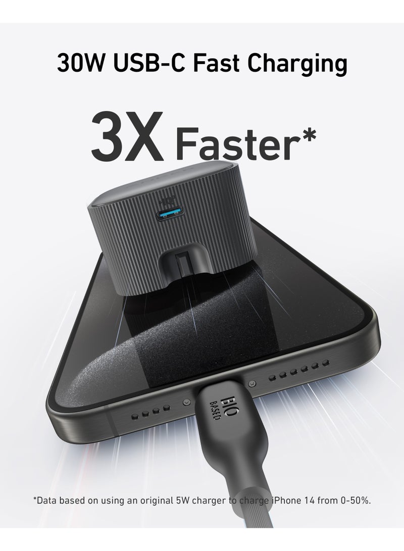 Anker Nano USB C Plug, 30W High-Speed USB C Charger with Foldable Plug, PIQ 3.0 and PPS Fast Charging, For iPhone 17/16 Series, Pixel, Galaxy, iPad, and More (Cable Not Included) - Image 4
