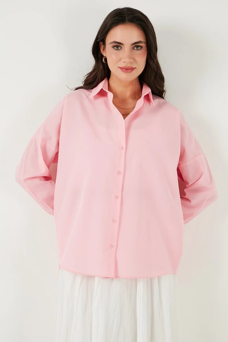 Lela Cotton Blend Regular Fit Shirt Women's Shirt 6772418