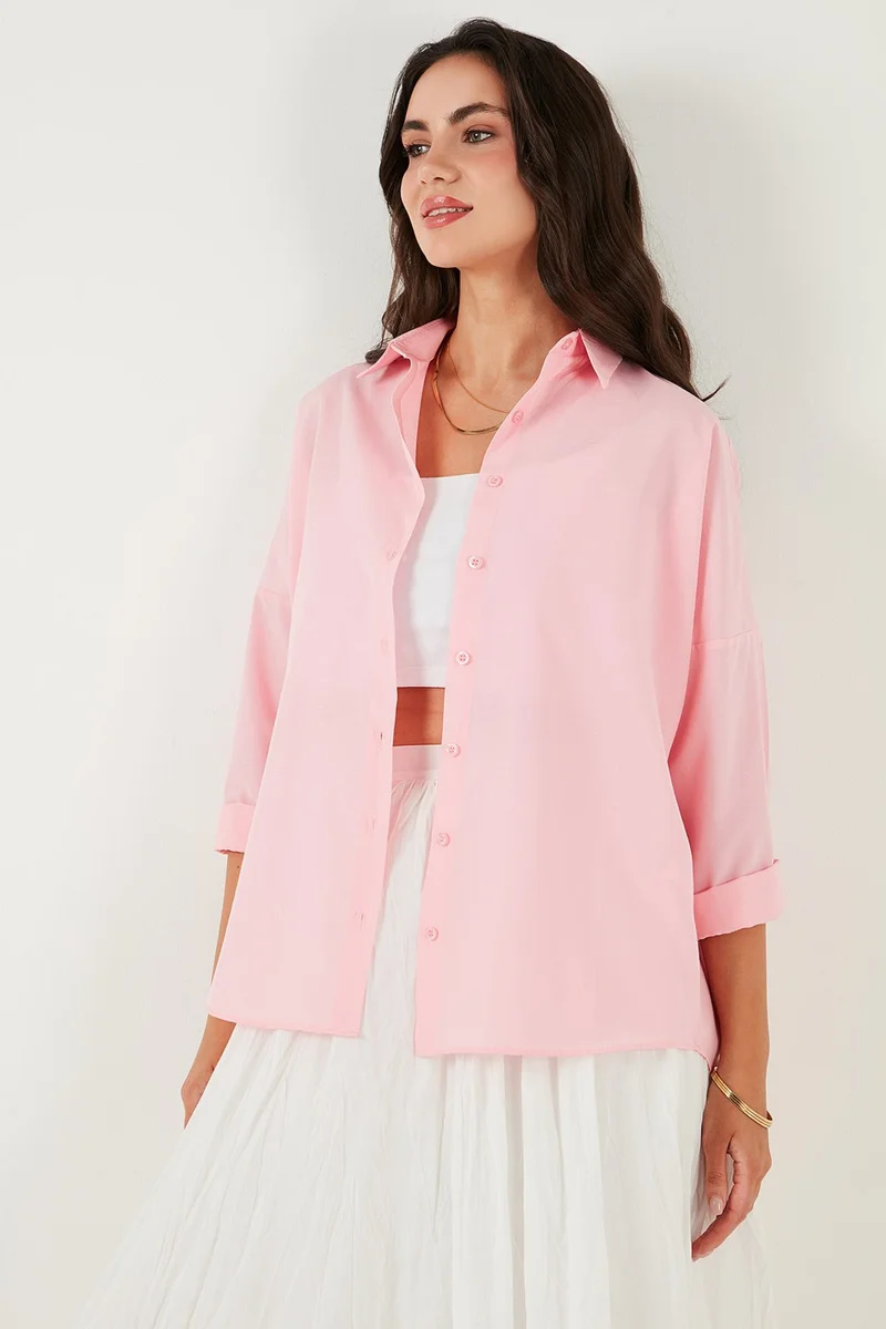 Lela Cotton Blend Regular Fit Shirt Women's Shirt 6772418