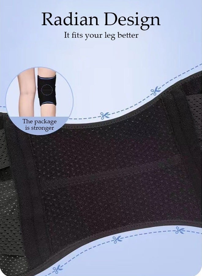 Bukela 1PCS Knee Pad Knee Brace with Side Stabilizers and Patella Gel Pads Adjustable Compression Knee Support Braces for Knee Pain Meniscus Tear ACL MCL Arthritis Joint Pain Relief Injury Recovery - Image 5