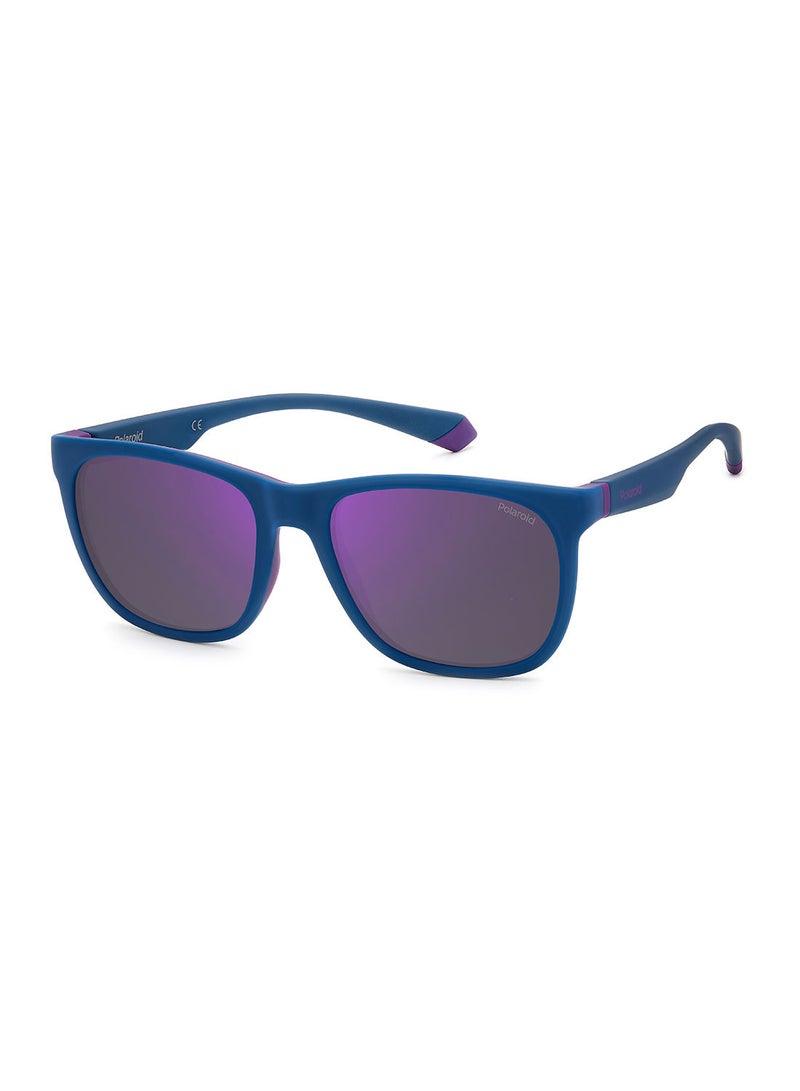 Polaroid Unisex UV Protection Square Sunglasses - Pld 2140/S Mt Bl Vlt 55 - Lens Size: 55 Mm - Image 1