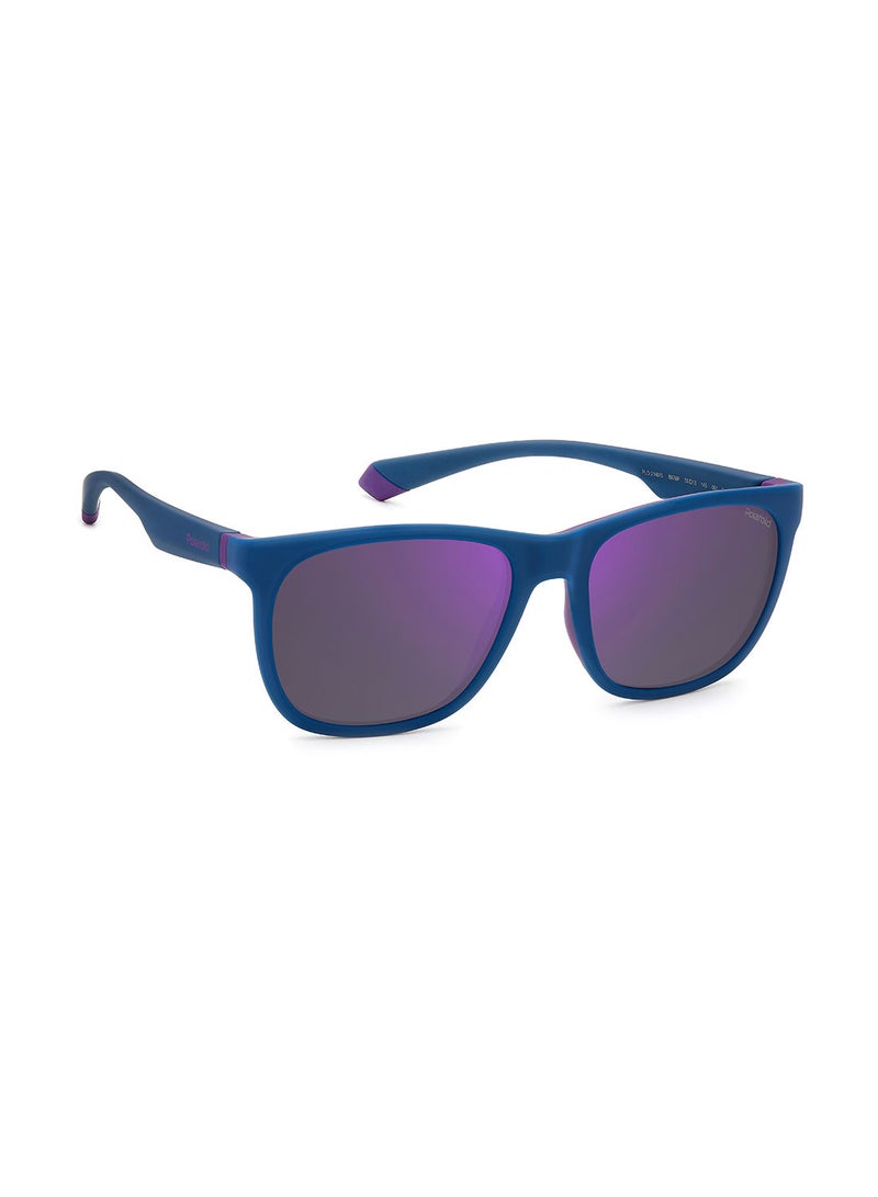 Polaroid Unisex UV Protection Square Sunglasses - Pld 2140/S Mt Bl Vlt 55 - Lens Size: 55 Mm - Image 2