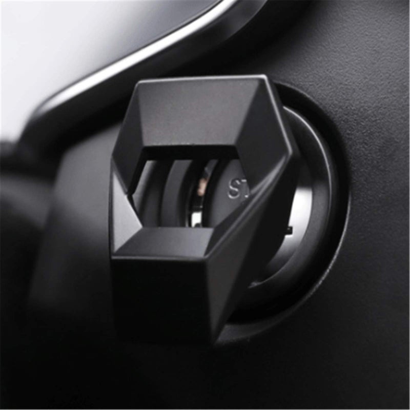 Car Engine Start Button CoverPush to Start Button Key Ignition Protective Cover Black