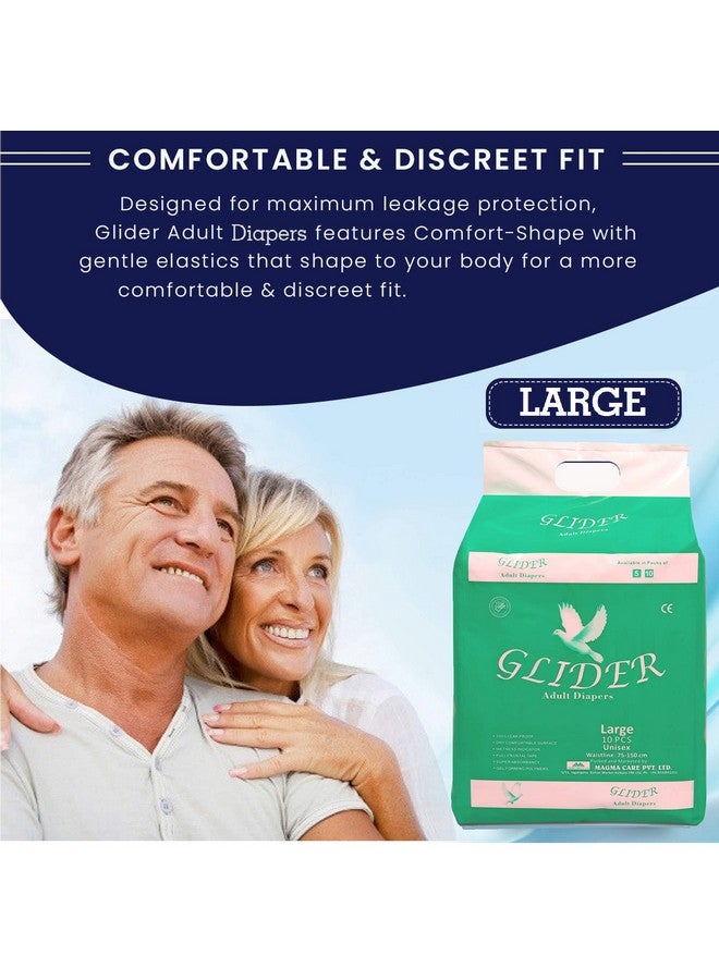 GLIDER Glider Premium Adult Diaper - Large (Pack of 3) (Count 30) - Image 2