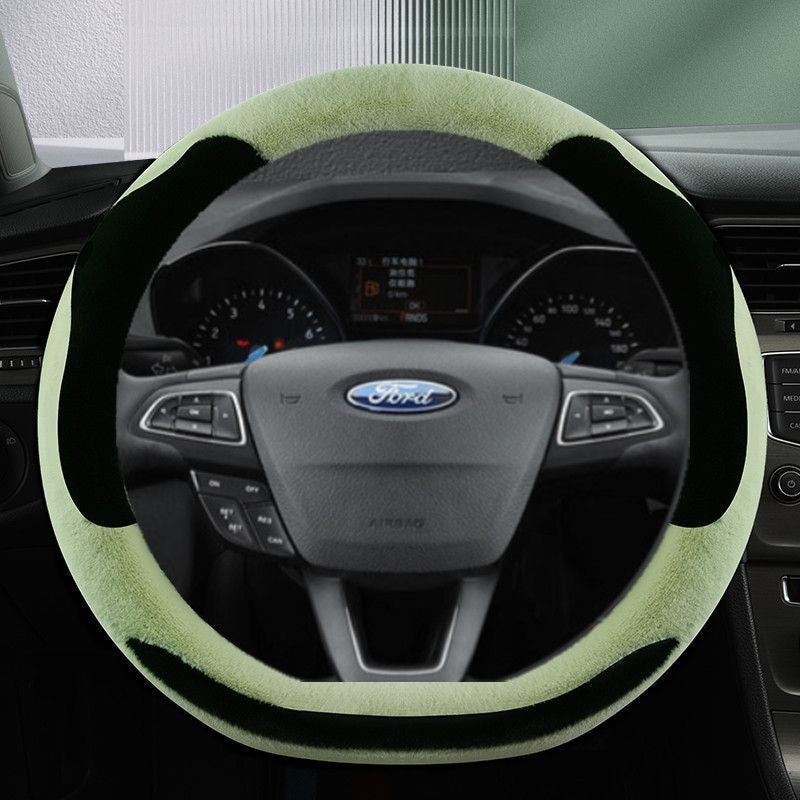 2022 Ford Evos Technology Edition Fashion Edition T-Line Sports Edition Winter Plush Special Steering Wheel Handle Cover - Image 3