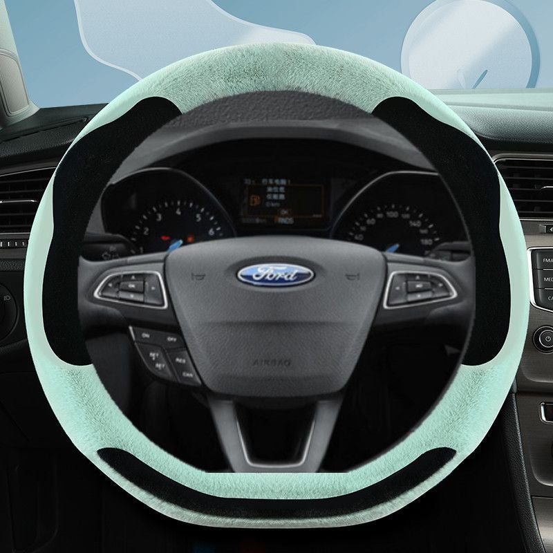 2022 Ford Evos Technology Edition Fashion Edition T-Line Sports Edition Winter Plush Special Steering Wheel Handle Cover - Image 1