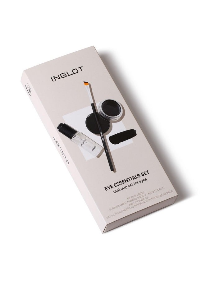 Inglot Inglot Eye Essentials Set | Duraline + AMC Eyeliner Gel 77 + Makeup Brush 31T |  - Image 1