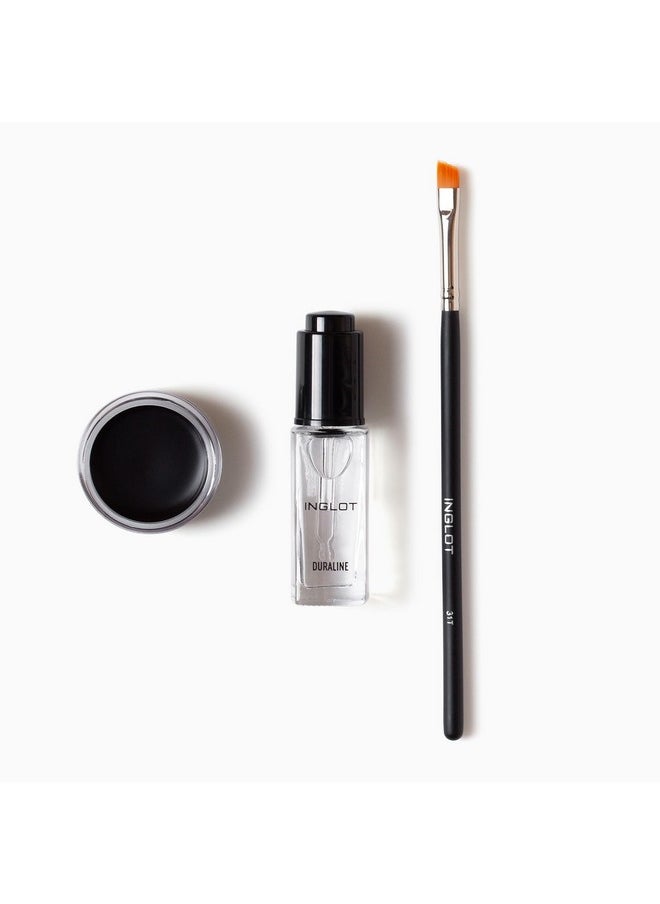 Inglot Inglot Eye Essentials Set | Duraline + AMC Eyeliner Gel 77 + Makeup Brush 31T |  - Image 4
