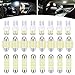 GKmow Pack24 Car LED Bulb Kit Set T10 31 mm 42 mm Interior Car Lights Bulbs Dome Light Festoon Bulbs LED Replacement Bulbs for Car Dome Map Door Courtesy License Plate Lights White - Image 2