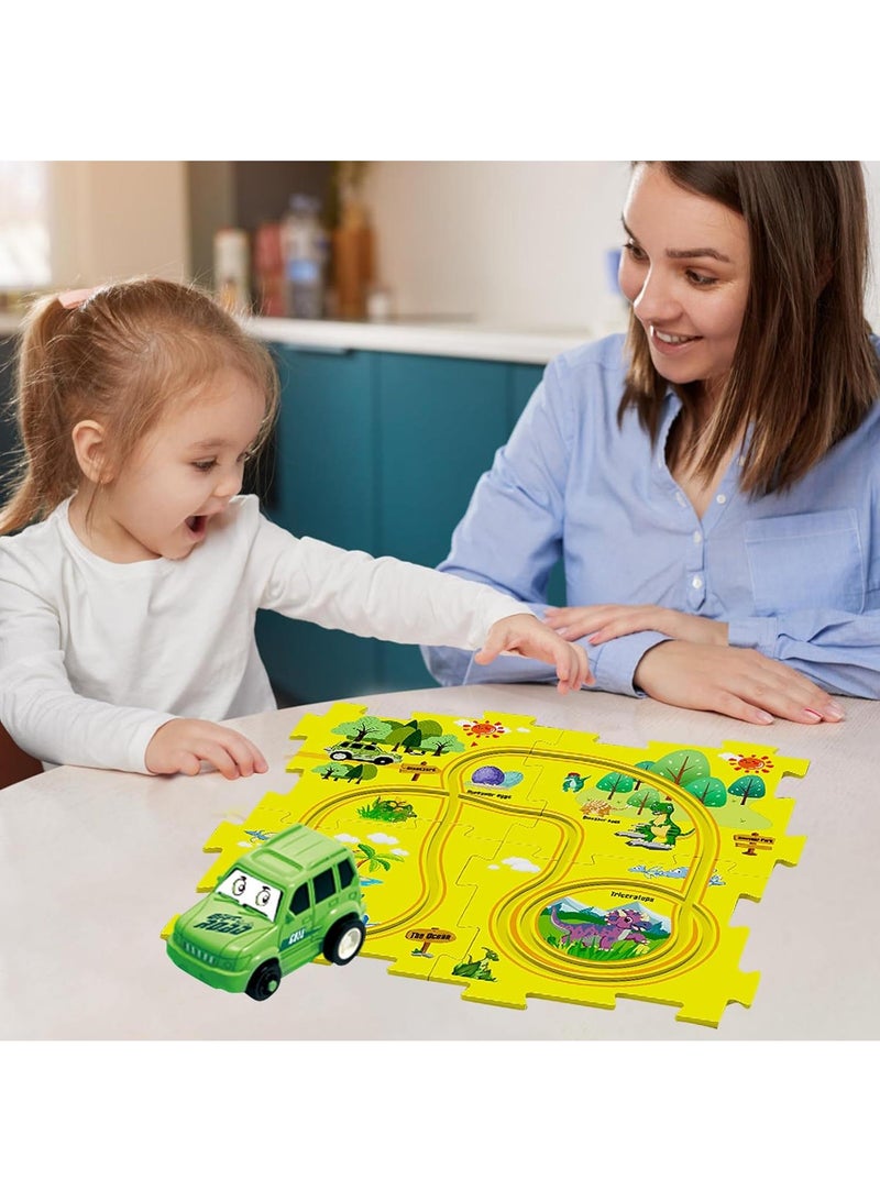 Y&D 5pcs Puzzle Diy Track Car Educational Toy Set - Image 5