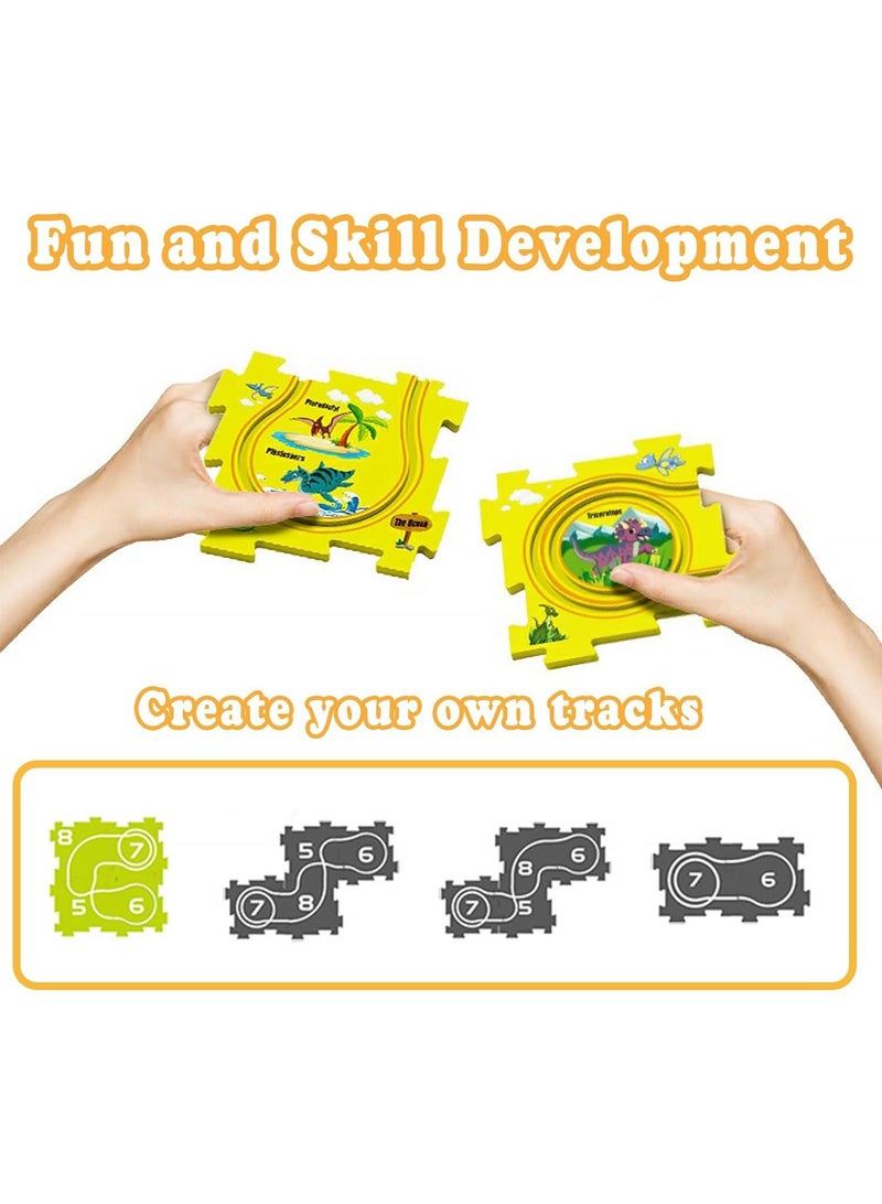 Y&D 5pcs Puzzle Diy Track Car Educational Toy Set - Image 4