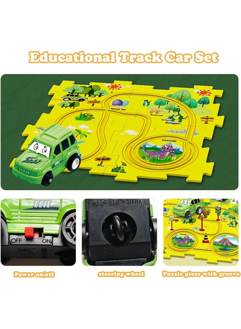 Y&D 5pcs Puzzle Diy Track Car Educational Toy Set - Image 1