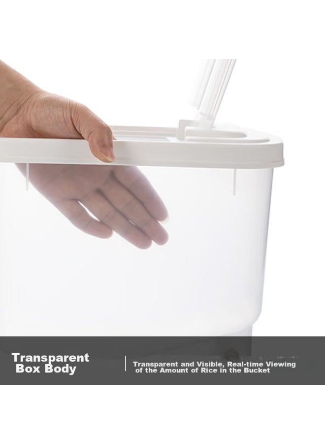 CHAHUA Camellia Antibacterial Rice Container, Flour Bin, Rice Storage Box, Moisture-proof Rice Container, 10 Jin Capacity - Image 5