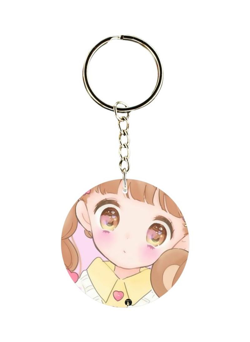 Girl Printed Keychain