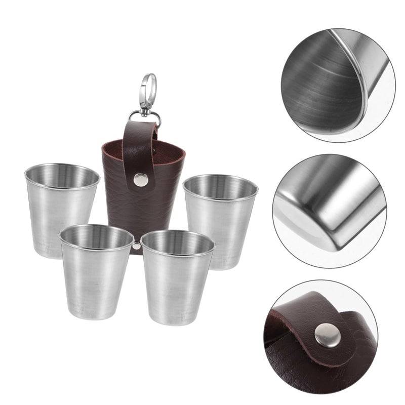 Portable Stainless Steel Insulated Camping Cup with Sleeve for Outdoor Beverages - Image 5