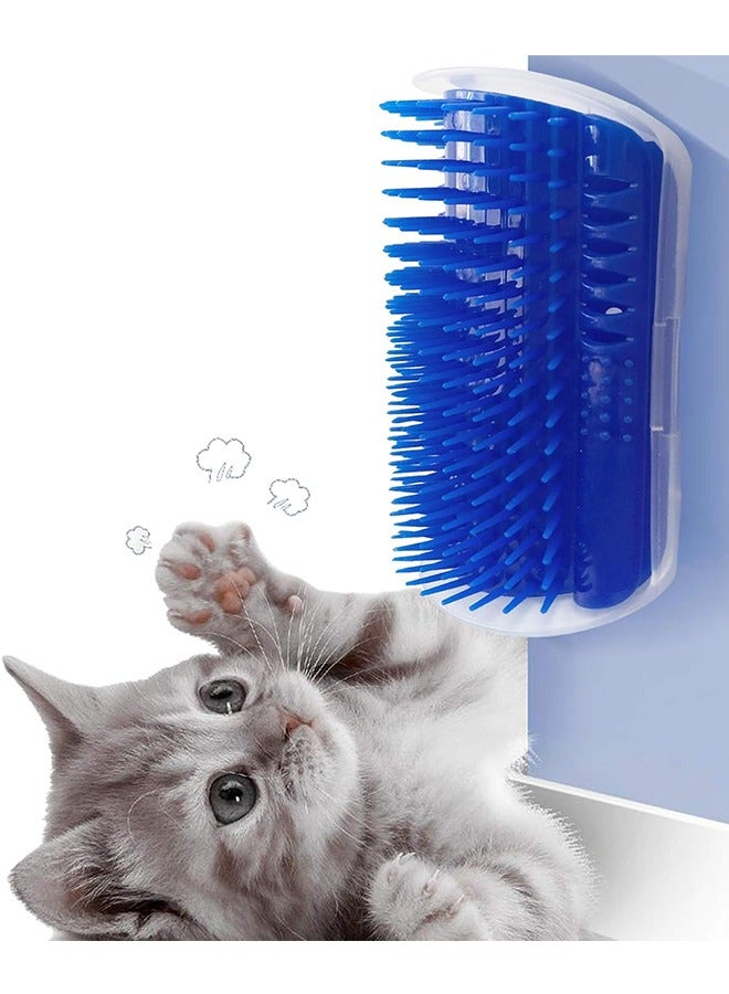 2 Pack Cat Grooming Brushes - Face Scratcher, Wall Corner Massagers, Soft Combs for Short and Long Fur Cats, Kitten and Puppy Massage Toy - Image 1