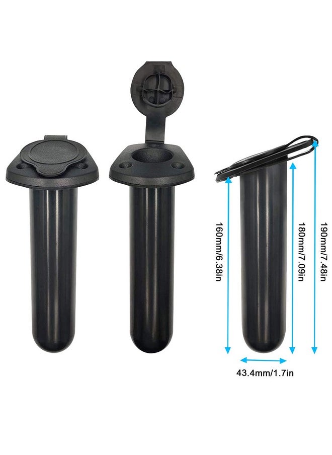 CLIO Kayak Flush Mount Fishing Boat Rod Holder With Cap Plastic Fishing Tackle Accessory Tool For Kayak Boat Canoe Pole  - Image 3