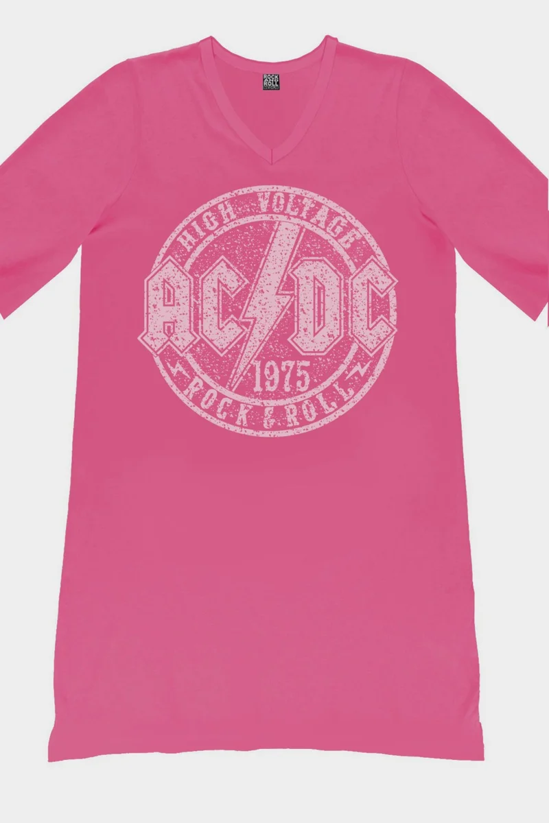 روك اند رول T-Shirt Style Dress